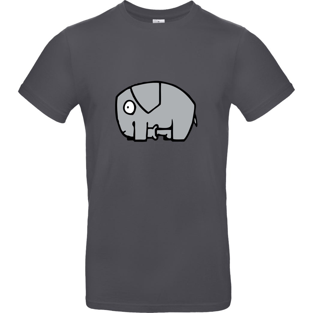 None Fellatio Elefantus T-Shirt B&C EXACT 190 - Dark Grey