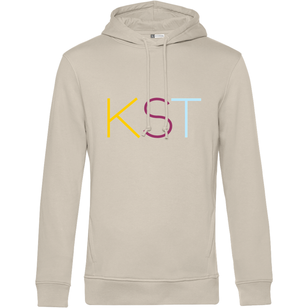 KsTBeats KsTBeats - KST Color Sweatshirt B&C HOODED INSPIRE - Cremeweiß