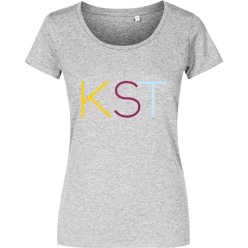 KsTBeats KsTBeats - KST Color T-Shirt Damenshirt heather grey