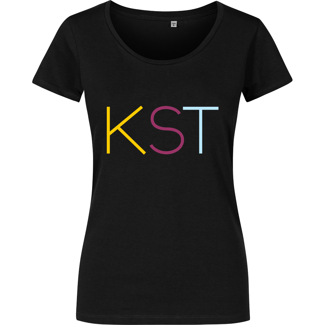 KsTBeats KsTBeats - KST Color T-Shirt Damenshirt schwarz