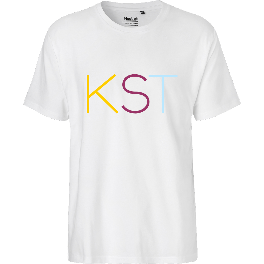 KsTBeats KsTBeats - KST Color T-Shirt Fairtrade T-Shirt - weiß