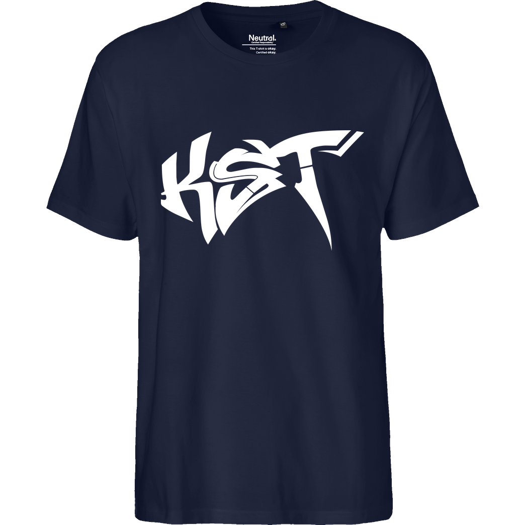 KsTBeats KsTBeats -Graffiti T-Shirt Fairtrade T-Shirt - navy