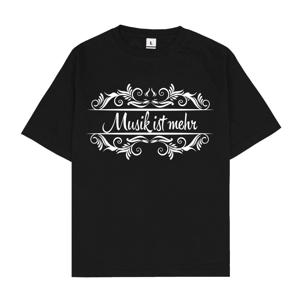 KsTBeats KsTBeats - Musik ist mehr T-Shirt Oversize T-Shirt - Schwarz
