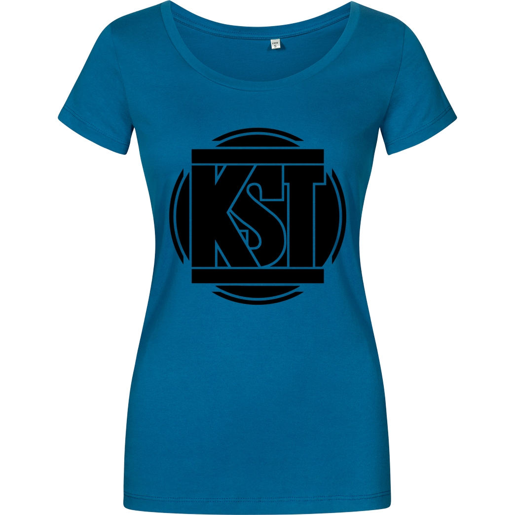 KsTBeats KsTBeats - Simple Logo T-Shirt Damenshirt petrol