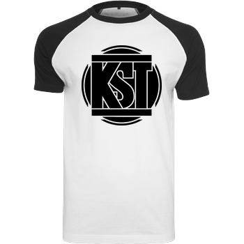 KsTBeats - Simple Logo Raglan-Shirt weiß