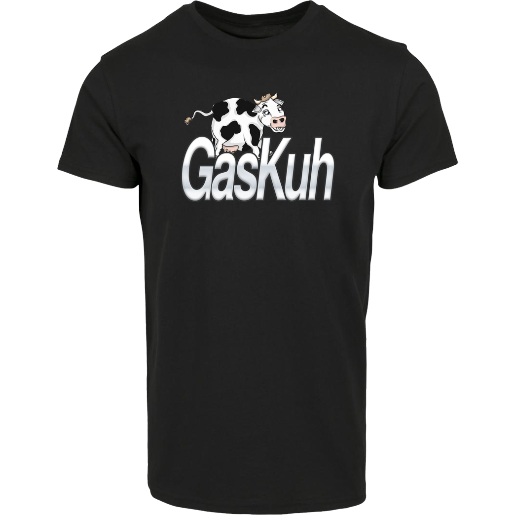 Achsel Folee Achsel Folee - GasKuh T-Shirt Hausmarke T-Shirt  - Schwarz