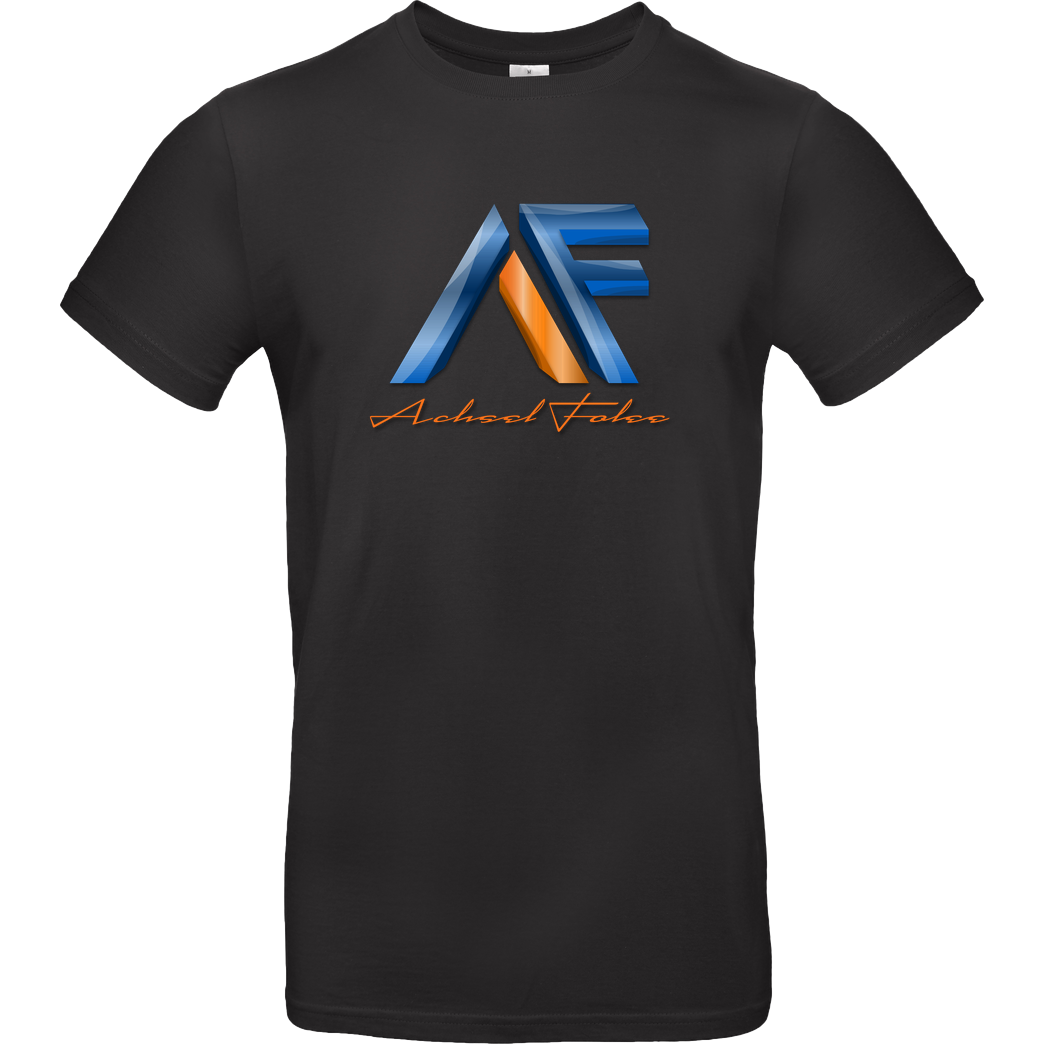 Achsel Folee Achsel Folee - Logo T-Shirt B&C EXACT 190 - Schwarz