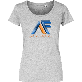 Achsel Folee - Logo Damenshirt heather grey