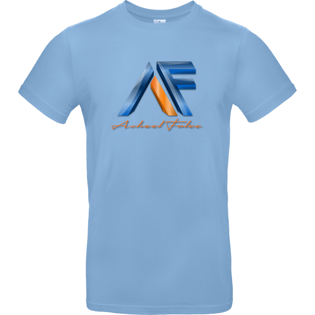 Achsel Folee Achsel Folee - Logo T-Shirt B&C EXACT 190 - Hellblau