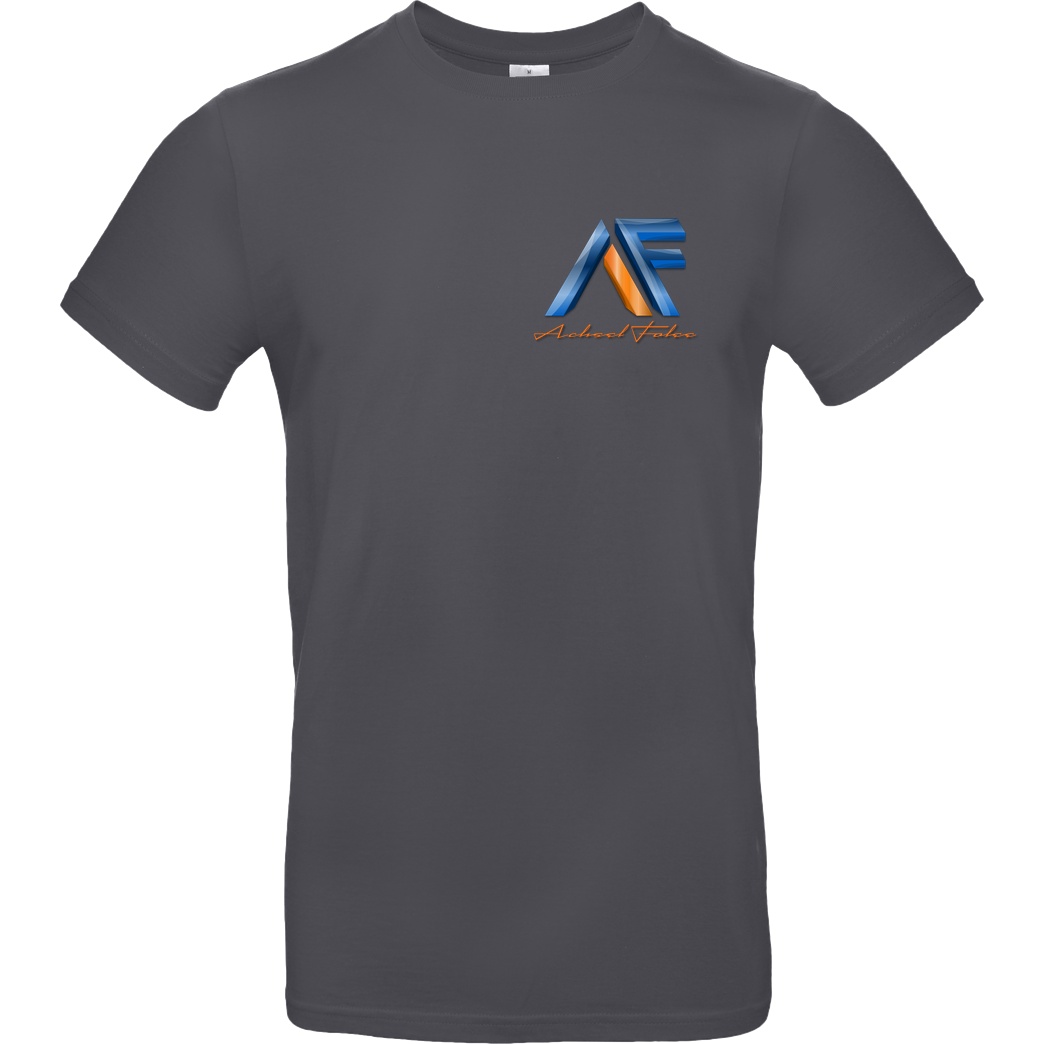 Achsel Folee Achsel Folee - Logo Pocket T-Shirt B&C EXACT 190 - Dark Grey