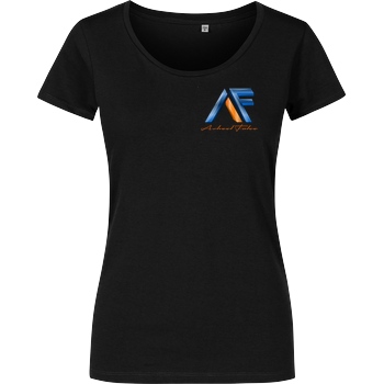 Achsel Folee - Logo Pocket Damenshirt schwarz