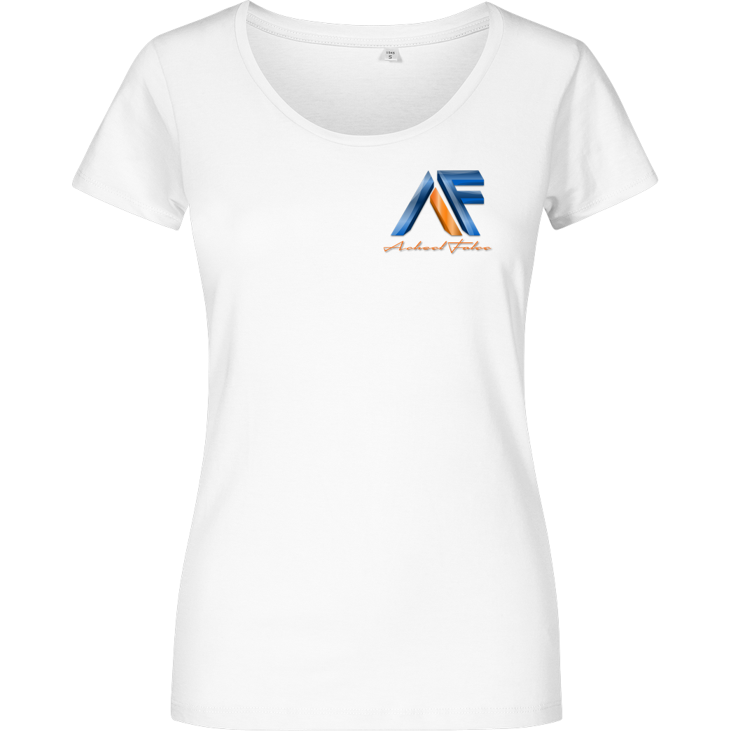 Achsel Folee Achsel Folee - Logo Pocket T-Shirt Damenshirt weiss