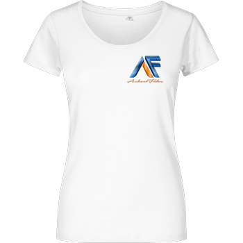 Achsel Folee - Logo Pocket Damenshirt weiss