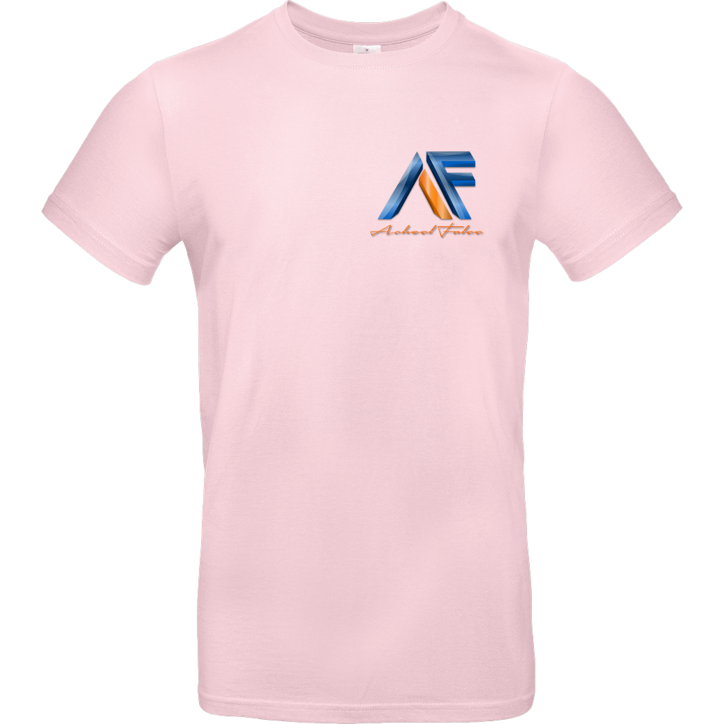 Achsel Folee Achsel Folee - Logo Pocket T-Shirt B&C EXACT 190 - Rosa