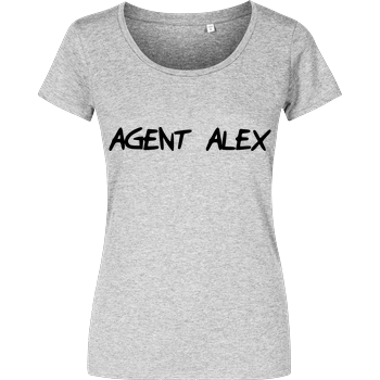 Agent Alex - Handwriting Damenshirt heather grey