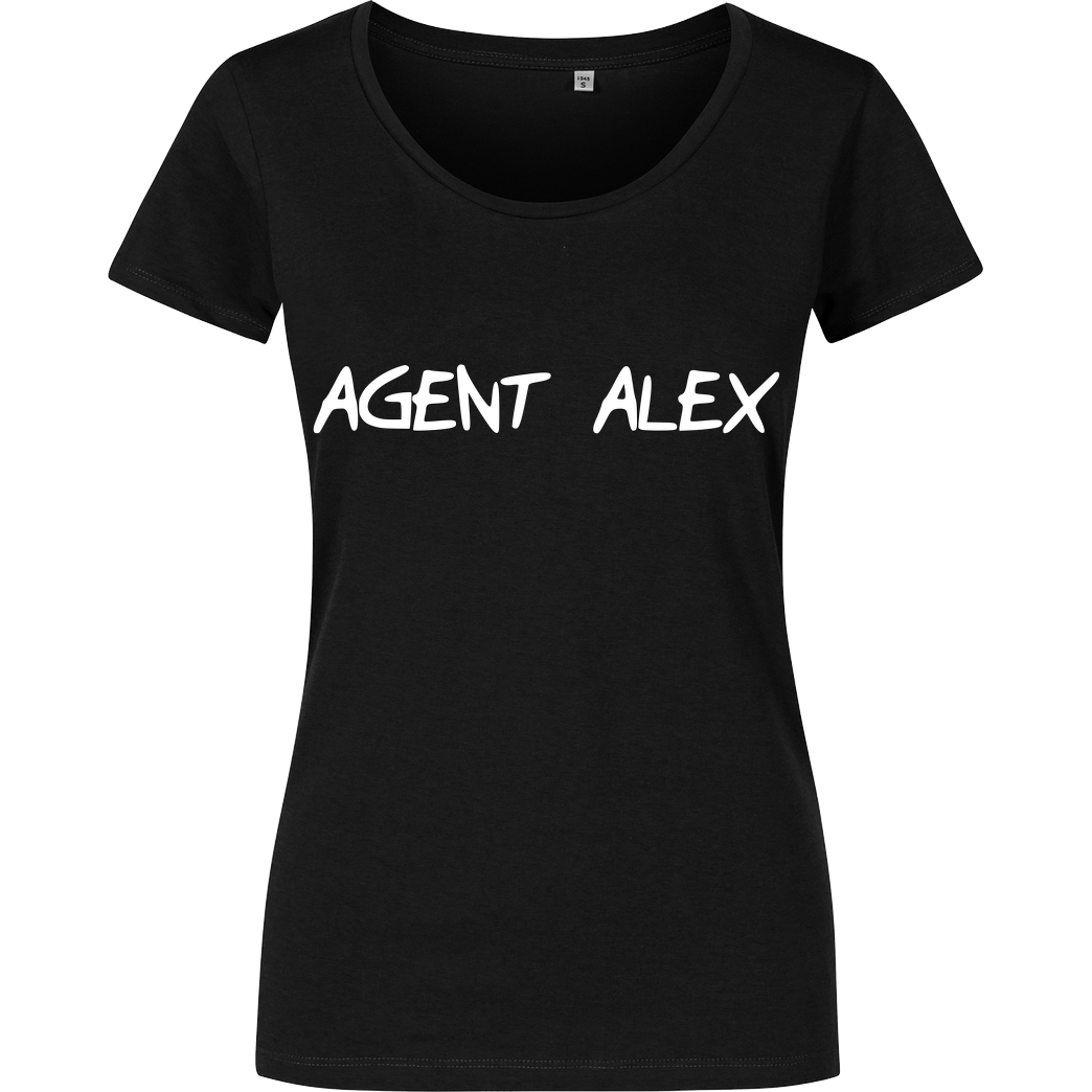 Agent Alex Agent Alex - Handwriting T-Shirt Damenshirt schwarz