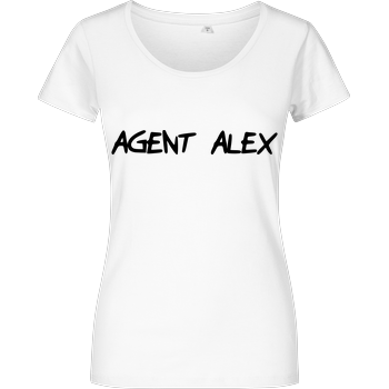 Agent Alex - Handwriting Damenshirt weiss