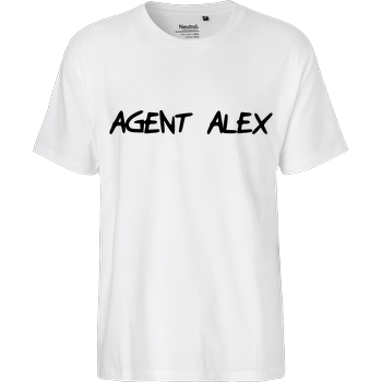 Agent Alex - Handwriting Fairtrade T-Shirt - weiß