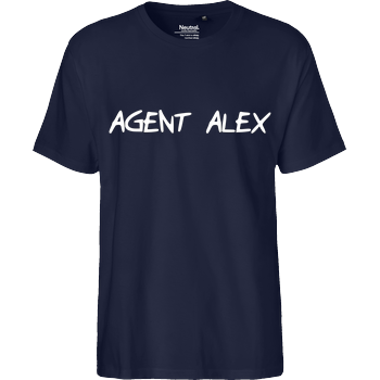 Agent Alex - Handwriting Fairtrade T-Shirt - navy