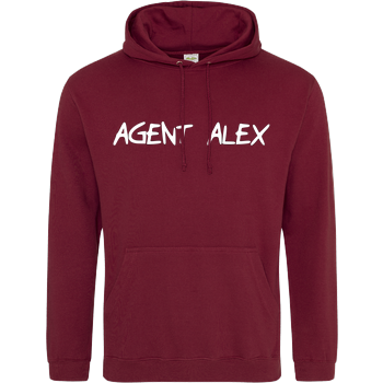 Agent Alex - Handwriting JH Hoodie - Bordeaux
