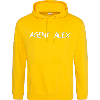 Agent Alex - Handwriting JH Hoodie - Gelb