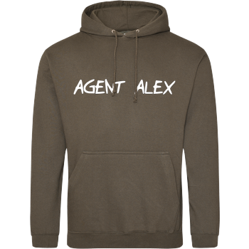 Agent Alex - Handwriting JH Hoodie - Khaki