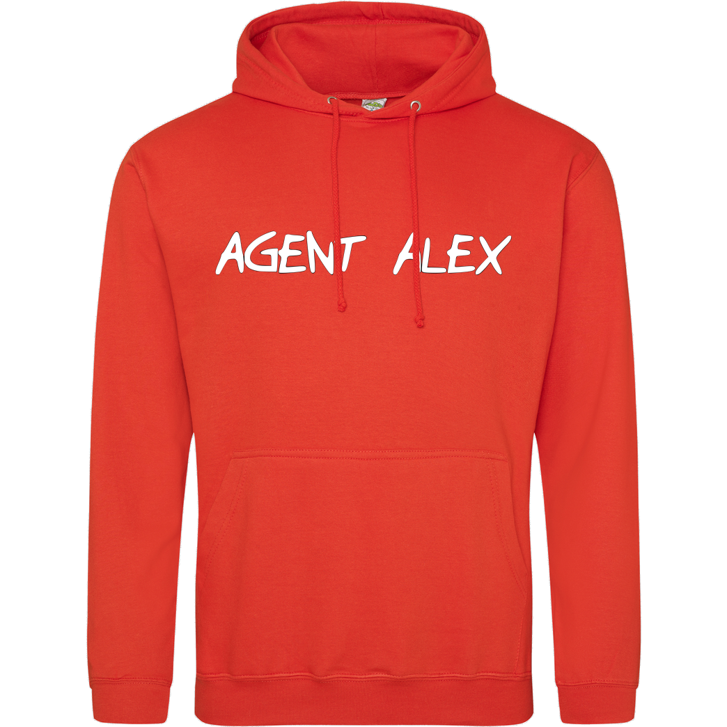 Agent Alex Agent Alex - Handwriting Sweatshirt JH Hoodie - Orange