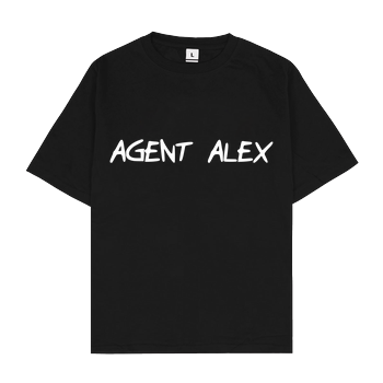 Agent Alex - Handwriting Oversize T-Shirt - Schwarz