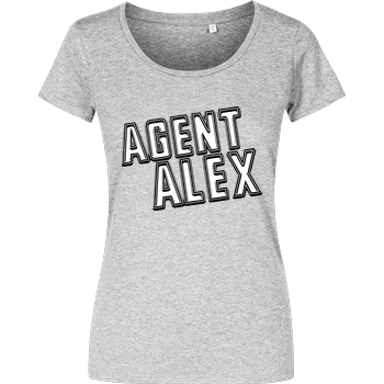 Agent Alex - Logo Damenshirt heather grey