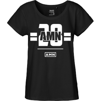 AMN-Shirts - 28 Fairtrade Loose Fit Girlie - schwarz