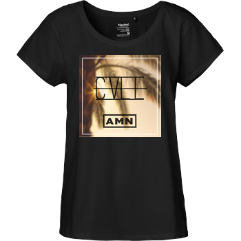 AMN-Shirts - Call Fairtrade Loose Fit Girlie - schwarz