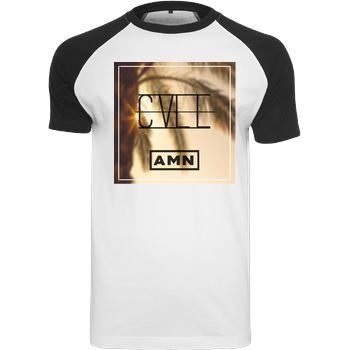 AMN-Shirts - Call Raglan-Shirt weiß