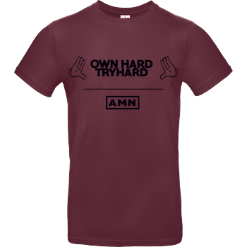 AMN-Shirts - Own Hard B&C EXACT 190 - Bordeaux
