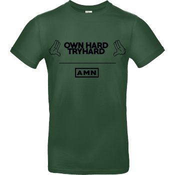 AMN-Shirts - Own Hard B&C EXACT 190 - Flaschengrün