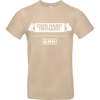 AMN-Shirts - Own Hard B&C EXACT 190 - Sand
