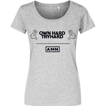 AMN-Shirts - Own Hard Damenshirt heather grey