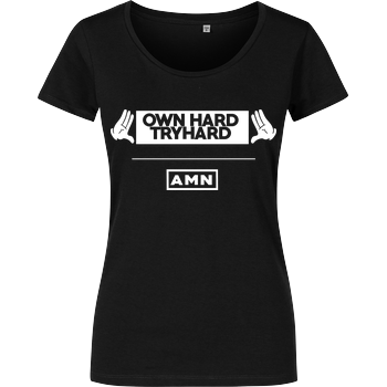 AMN-Shirts - Own Hard Damenshirt schwarz
