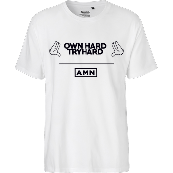 AMN-Shirts - Own Hard Fairtrade T-Shirt - weiß