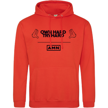 AMN-Shirts - Own Hard JH Hoodie - Orange
