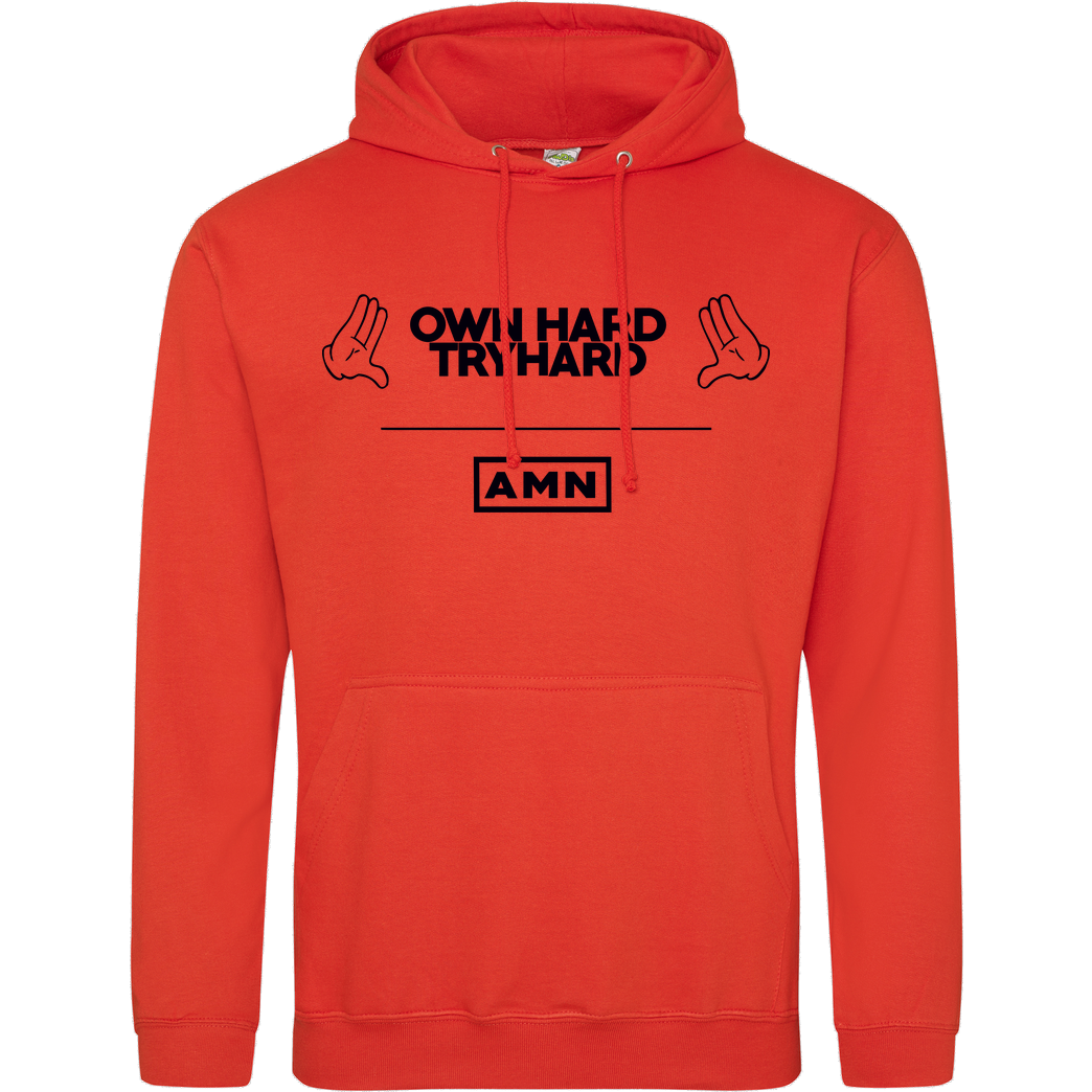 AMN-Shirts.com AMN-Shirts - Own Hard Sweatshirt JH Hoodie - Orange