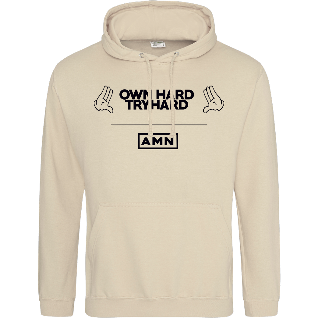 AMN-Shirts.com AMN-Shirts - Own Hard Sweatshirt JH Hoodie - Sand