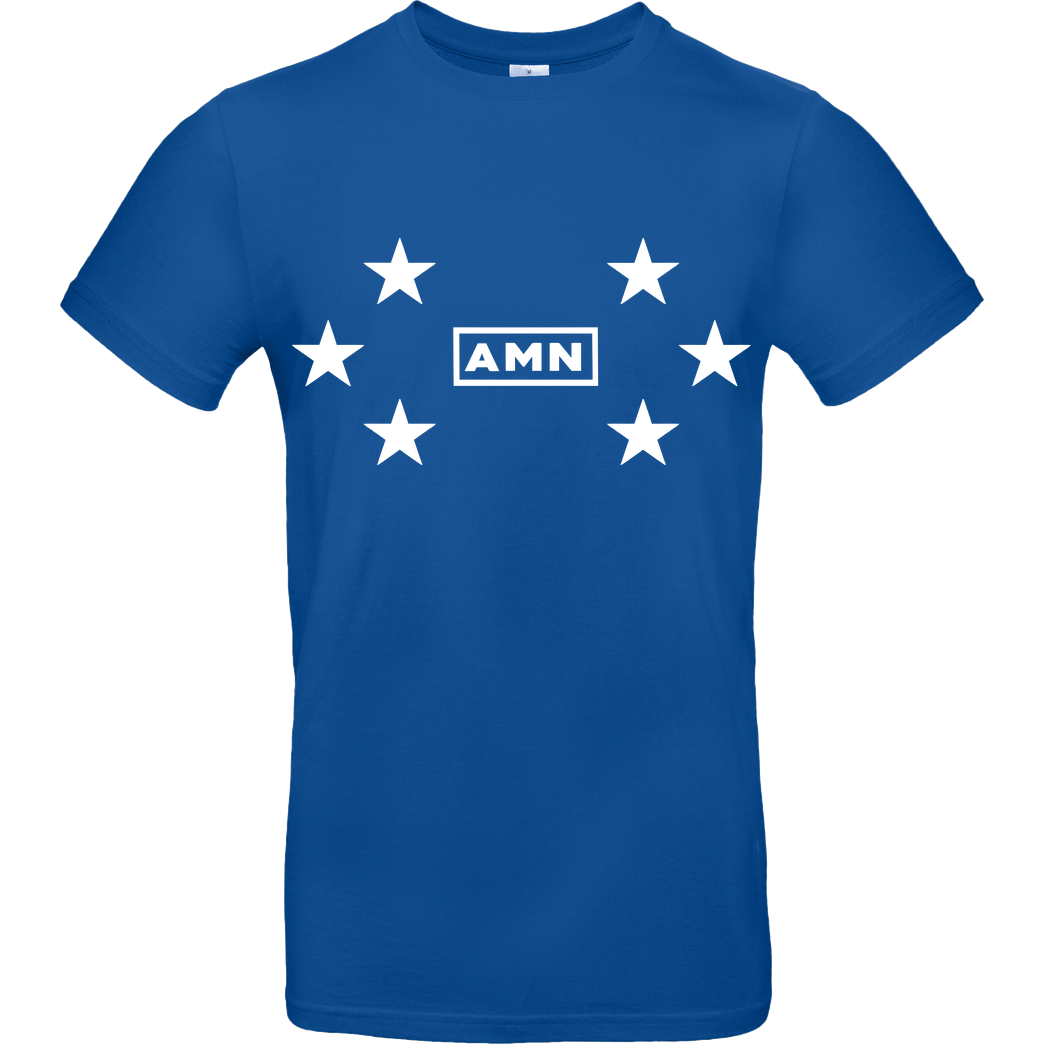 AMN-Shirts.com AMN-Shirts - Stars T-Shirt B&C EXACT 190 - Royal