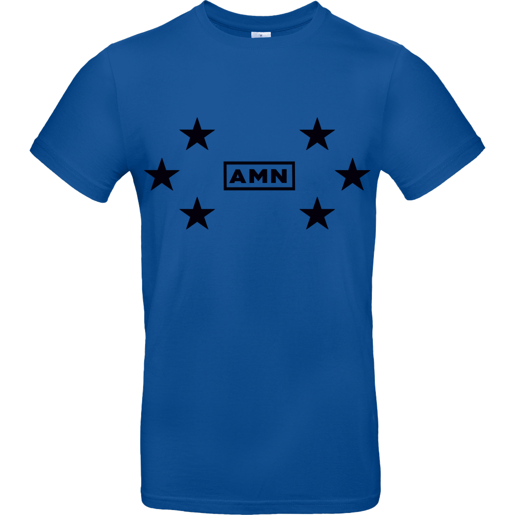 AMN-Shirts.com AMN-Shirts - Stars T-Shirt B&C EXACT 190 - Royal