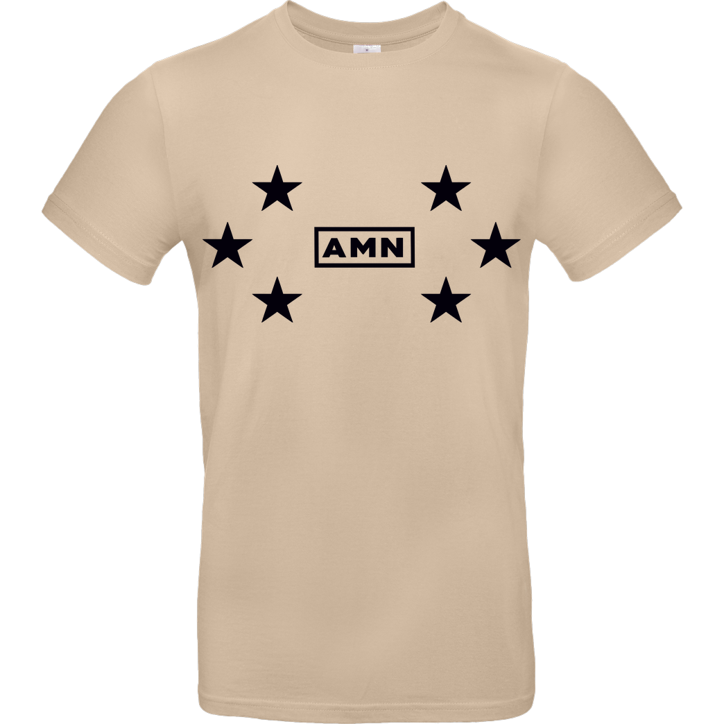 AMN-Shirts.com AMN-Shirts - Stars T-Shirt B&C EXACT 190 - Sand
