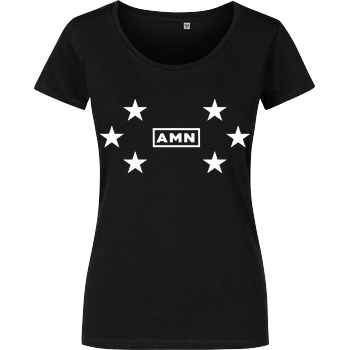 AMN-Shirts - Stars Damenshirt schwarz