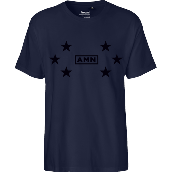 AMN-Shirts - Stars Fairtrade T-Shirt - navy