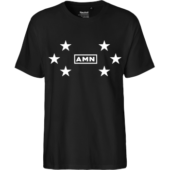 AMN-Shirts - Stars Fairtrade T-Shirt - schwarz