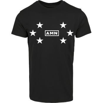 AMN-Shirts - Stars Hausmarke T-Shirt  - Schwarz