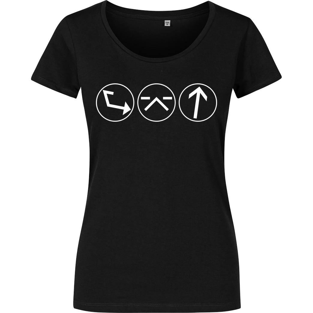 Ash5ive Ash5 - Dings T-Shirt Damenshirt schwarz