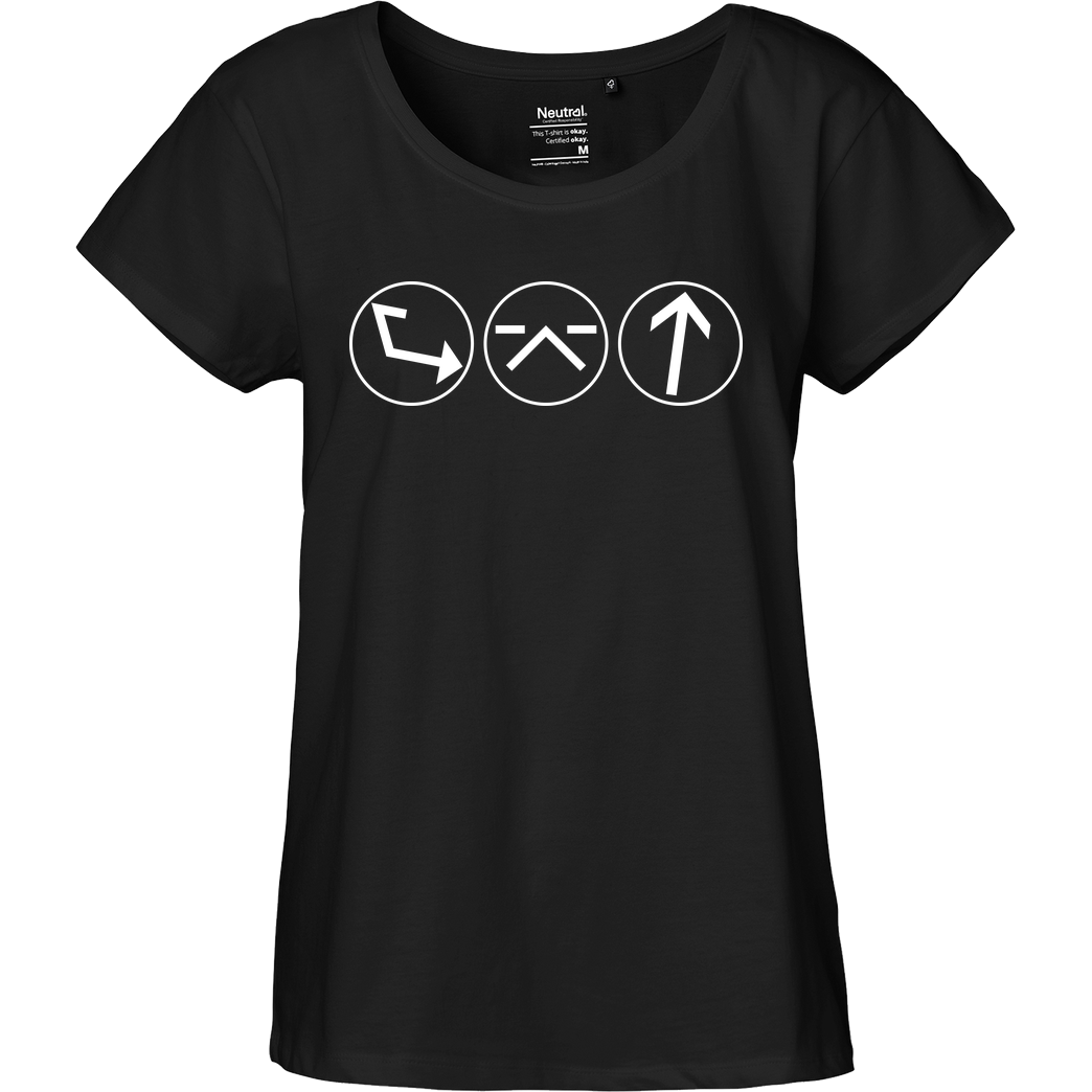 Ash5ive Ash5 - Dings T-Shirt Fairtrade Loose Fit Girlie - schwarz